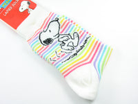 Snoopy Crew-Length Socks With Glitter Accents