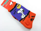 Snoopy Halloween Crew-Length Socks With Glitter Accents