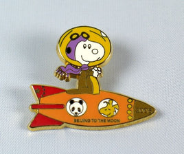 Snoopy Space Pin - Beijing To The Moon