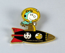 Snoopy Space Pin - Beijing To The Moon