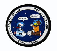 Apollo USA & Russia Space Teams Sticker - RARE!