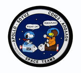 Apollo USA & Russia Space Teams Sticker - RARE!