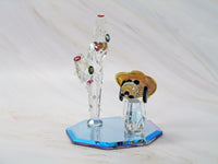 Silver Deer Vintage Crystal Spike With Cactus Figurine - EXTREMELY RARE! - snoopn4pnuts.com