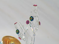 Silver Deer Vintage Crystal Spike With Cactus Figurine - EXTREMELY RARE! - snoopn4pnuts.com