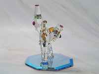 Silver Deer Vintage Crystal Spike With Cactus Figurine - EXTREMELY RARE! - snoopn4pnuts.com