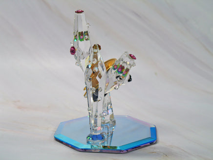 Silver Deer Vintage Crystal Spike With Cactus Figurine - EXTREMELY RARE! - snoopn4pnuts.com