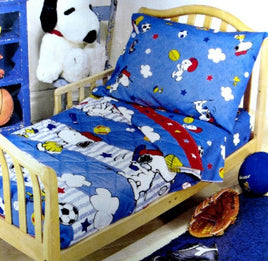 Snoopy Sports 4-Piece Toddler Bed / Crib Set (On Sale!)