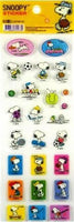 Snoopy Clear-Backed Sticker Set - Sports