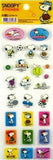 Snoopy Clear-Backed Sticker Set - Sports