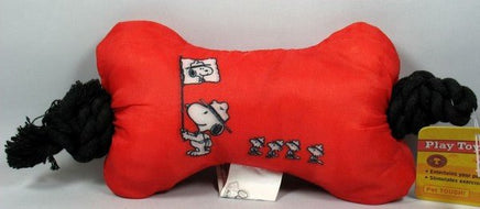 Snoopy Squeaker Bone Rope Toy - snoopn4pnuts.com
