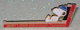 Snoopy's Senior World Hockey Tournament Enamel Pin - 2002 - snoopn4pnuts.com