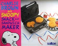 Charlie Brown and Snoopy Electric Snack and Sandwich Maker (New But No Box) - snoopn4pnuts.com