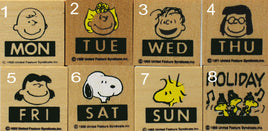 Peanuts Day Of The Week + Holiday RUBBER STAMPS - snoopn4pnuts.com