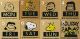 Peanuts Day Of The Week + Holiday RUBBER STAMPS