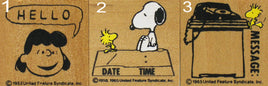 Peanuts Message RUBBER STAMP - snoopn4pnuts.com
