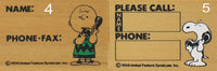 Peanuts Message RUBBER STAMP