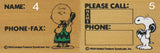 Peanuts Message RUBBER STAMP