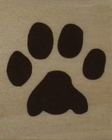 Paw Print RUBBER STAMP