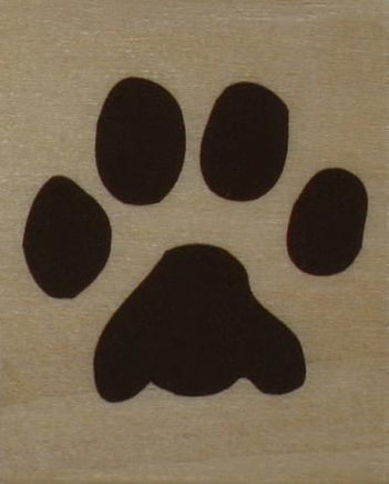 Paw Print Rubber Stamp