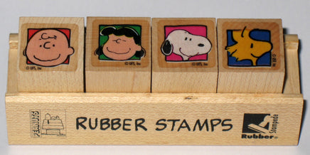 Peanuts Mini Rubber Stamp Set - Rare! (Used 1 Time/Look Mint)