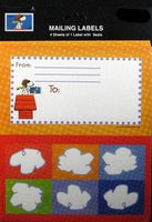 2001 U.S. Postal Service Snoopy Flying Ace Mailing Labels and Seals - ON SALE!