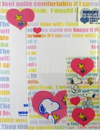 Snoopy Stationery And Stickers Set