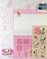 Snoopy Stationery and Stickers Set