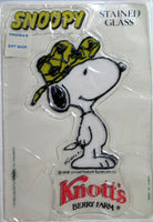 Snoopy Stained Glass Sticker