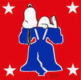 Snoopy 4th Of July Vintage Sticker