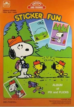 Snoopy And Friends Sticker Fun Book (New But Near Mint)
