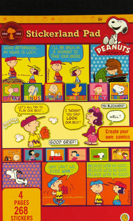 Peanuts Gang Stickerland Sticker Pad - 268 Stickers!