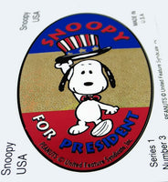 Snoopy For President Series 1 No. 3 Vinyl Sticker