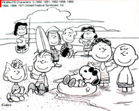 Peanuts Gang Sticker Coloring Poster
