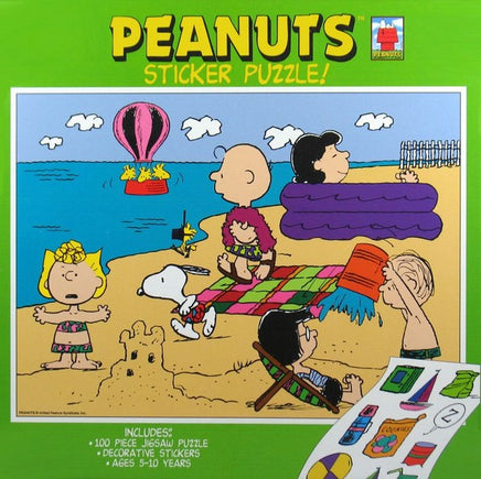 Peanuts Gang 100-Piece Jigsaw Puzzle (Free Sticker Sheet!)