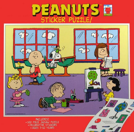Peanuts Gang 100-Piece Jigsaw Puzzle (Free Sticker Sheet!)