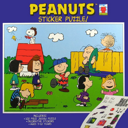 Peanuts Gang 100-Piece Jigsaw Puzzle (Free Sticker Sheet!)