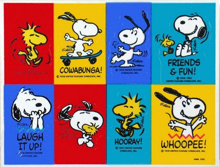 Snoopy and Woodstock Party Stickers - snoopn4pnuts.com
