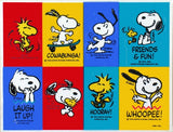 Snoopy and Woodstock Party Stickers