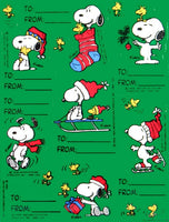 Snoopy Vintage Holiday Gift Tags / Seals