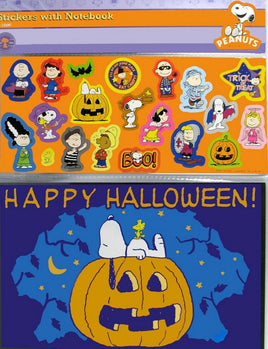 Peanuts Gang Halloween Sticker Set With Reusable Sticker Book