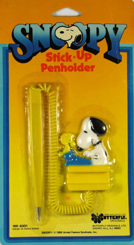Snoopy Stick-Up Penholder With Pen