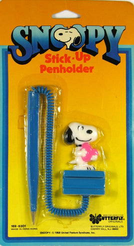 Snoopy Stick-Up Penholder And Pen