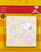 Snoopy Sticky Notes Pad - Floral Heart