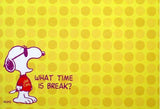 Snoopy Sticky Notes Pad - What Time Is Break?