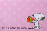 Snoopy Christmas Sticky Notes Pad - Season For Giving