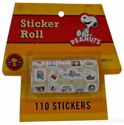 Peanuts Sticker Roll - 110 Stickers! - ON SALE! - snoopn4pnuts.com