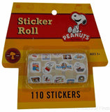 Peanuts Sticker Roll - 110 Stickers!