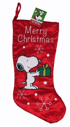SNOOPY PLUSH CHRISTMAS STOCKING - snoopn4pnuts.com