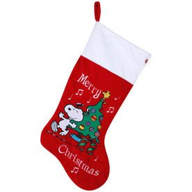 SNOOPY PLUSH MUSICAL CHRISTMAS STOCKING - snoopn4pnuts.com
