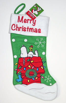 SNOOPY PLUSH CHRISTMAS STOCKING - snoopn4pnuts.com